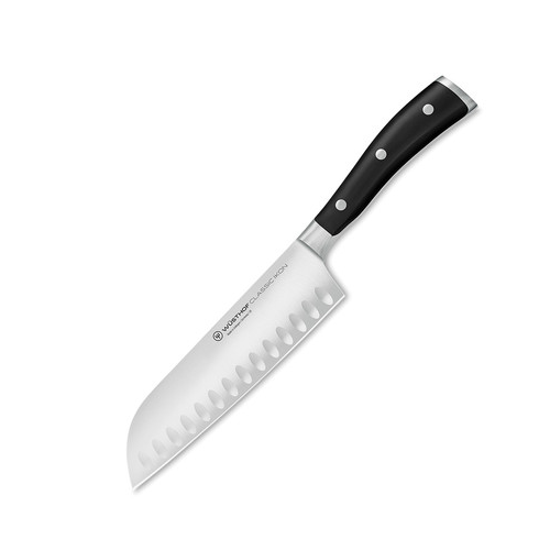 Нож кухонный японский «шеф» с угл.на кромке 17 см «Classic Ikon» 4176 WUS Wuesthof