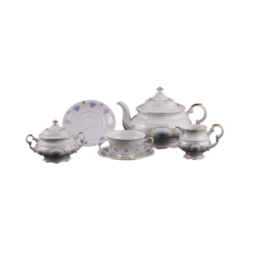 Сервиз чайный Соната Первые незабудки, 15 пр. 07160725-0009 Leander