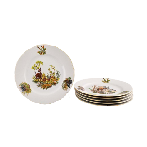 Набор тарелок мелких Мэри-Энн Лесная сказка, 25 см, 6 шт. 03160115-0363 Leander
