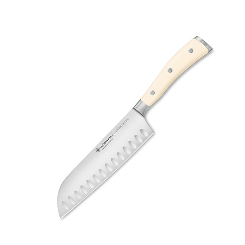Нож кухонный японский «шеф» с угл.на кромке 17 см «Ikon Cream White» 4176-0 WUS Wuesthof