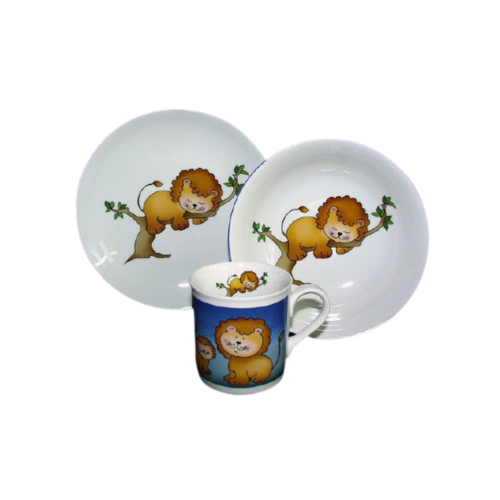 Детский сервиз с кружкой "Львёнок" (0.22 л), 3 пр. 02130112-237E Leander