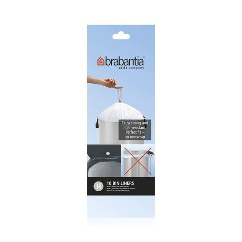 Пакет пластиковый, размер H (40/50 л), белый, 10 шт. 246784 Brabantia