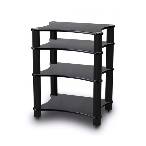 Стойка под Hi-Fi компоненты Solid-tech Radius Solo 4 Black/Black