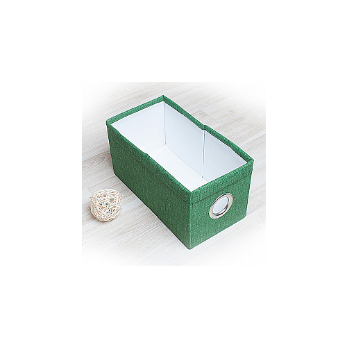 Декоративная корзинка "Фальсо-3", малая, зеленый