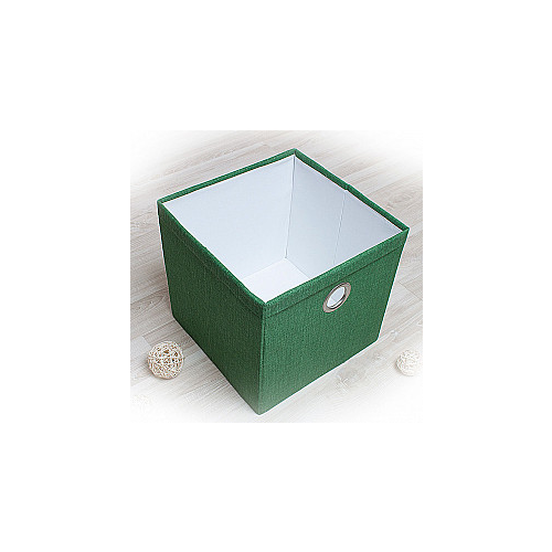 Декоративная корзинка "Фальсо-3", большая, зеленый