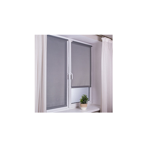 Рулонная штора "Сантайм Роял", серый, ширина 62 см Delfa