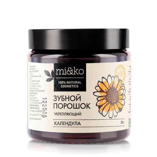 Mi&Ko Зубной порошок "Календула" укрепляющий, 35 г (Mi&Ko, Для зубов)