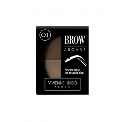 Vivienne Sabo Brow Arcade Тени для бровей двойные, тон 01 (Vivienne Sabo, Глаза)