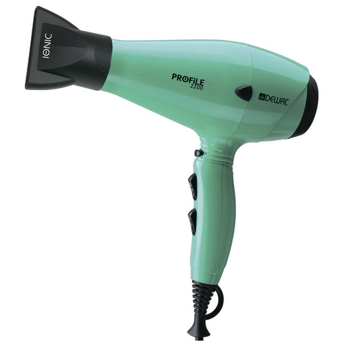 Dewal Pro Фен Profile 2200 аквамарин, 2200 Вт, ионизация, 2 насадки (Dewal Pro, Фены)