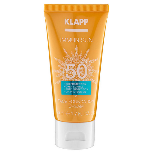 Klapp Солнцезащитный крем для лица с тональным эффектом Immun Sun Face Foundation Cream, 50 мл (Klapp, Immun)