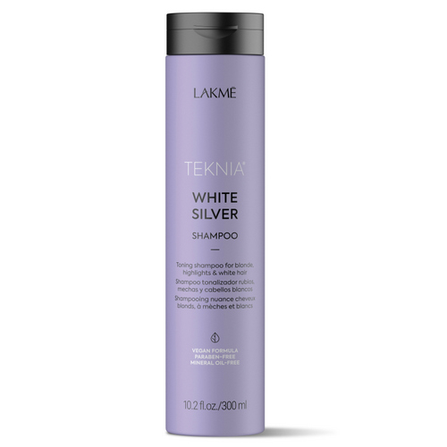 Lakme Тонирующий шампунь для нейтрализации желтого оттенка волос, 300 мл (Lakme, Teknia)