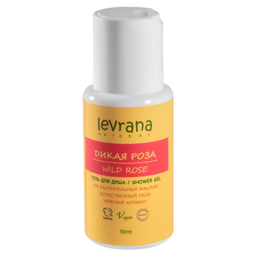 Levrana Гель для душа "Дикая Роза", мини, 50 мл (Levrana, Для тела)