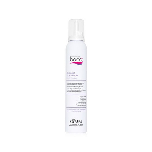Kaaral Несмываемый мусс-кондиционер Blonde Elevation Silver mousse, 200 мл (Kaaral, Baco)