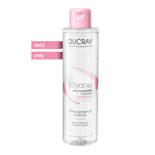 Ducray Иктиан Увлажняющая мицеллярная вода для лица и глаз 200 мл (Ducray, Сухая кожа)