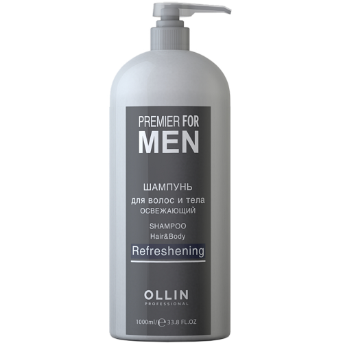 Ollin Professional Освежающий шампунь для волос и тела, 1000 мл (Ollin Professional, Уход за волосами)