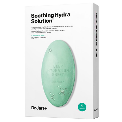 Dr. Jart+ Увлажняющая маска "Капсулы красоты" с алое вера Soothing Hydra Solution, 25 г * 5 шт. (Dr. Jart+, Dermask)