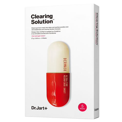 Dr. Jart+ Очищающая маска "Капсулы красоты" Clearing Solution, 27 г* 5 шт. (Dr. Jart+, Dermask)