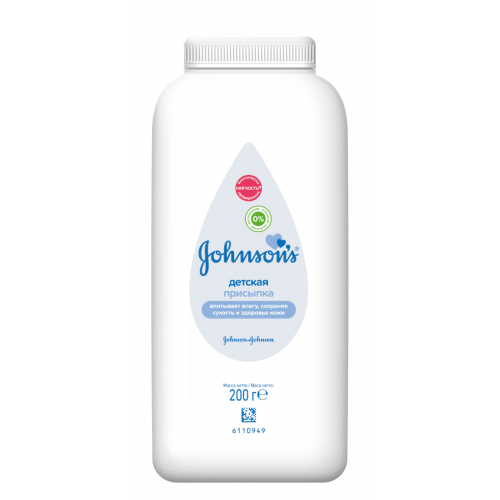 Johnsons Детская присыпка для тела, 200 гр (Johnsons, Для тела)