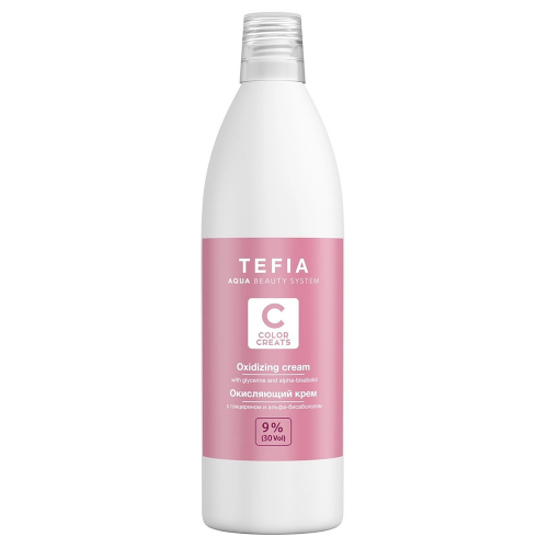 Tefia Окисляющий крем с глицерином и альфа-бисабололом 9% (30 vol.), 1000 мл (Tefia, Color Creats)