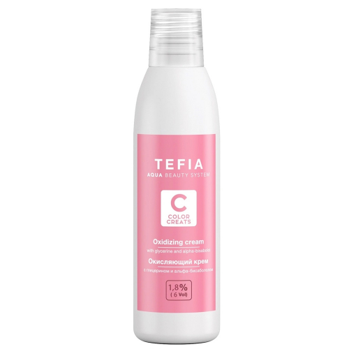 Tefia Окисляющий крем с глицерином и альфа-бисабололом 1,8% (6 vol.), 120 мл (Tefia, Color Creats)