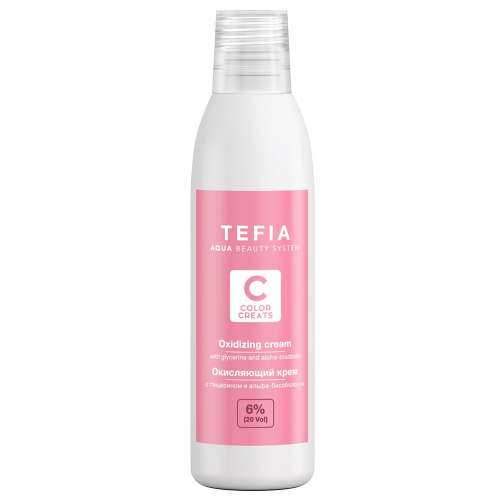 Tefia Окисляющий крем с глицерином и альфа-бисабололом 6% (20 vol.), 120 мл (Tefia, Color Creats)