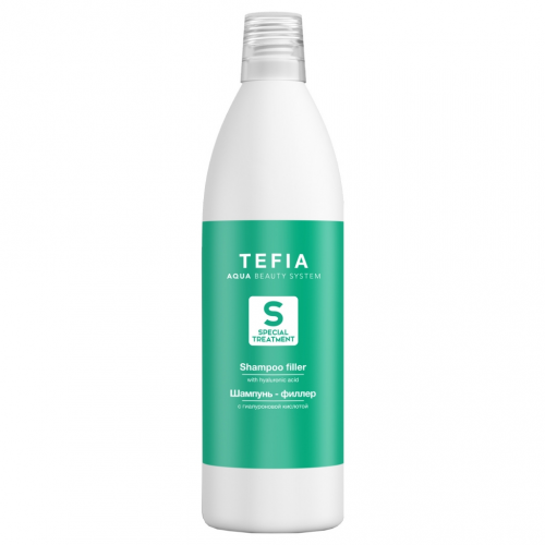 Tefia Шампунь-филлер с гиалуроновой кислотой без SLS и SLES, 1000 мл (Tefia, Special Treatment)