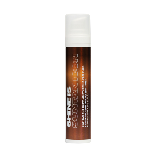 Shine Is Увлажняющий флюид для лица с эффектом автозагара Self-Tan and Glow Moisturizing Face Fluid, 50 мл (Shine Is, )