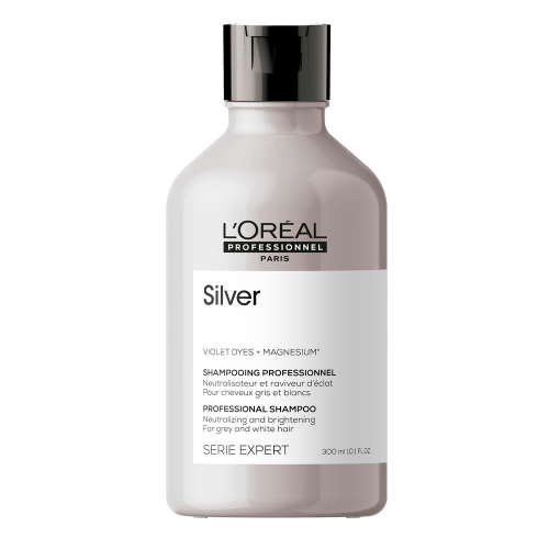 L'Oreal Professionnel Шампунь Silver для нейтрализации желтизны осветленных и седых волос, 300 мл (L'Oreal Professionnel, Уход за волосами)