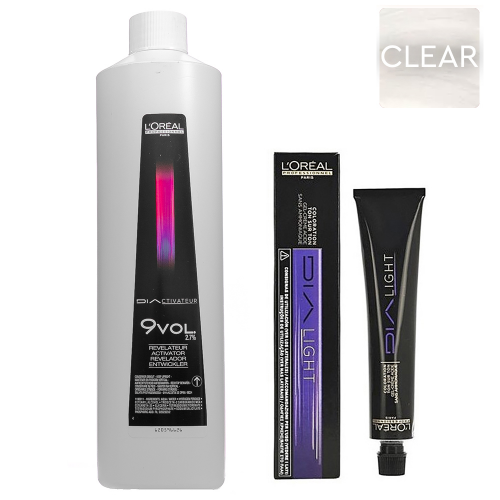 L'Oreal Professionnel Набор Краситель без аммиака Dia Light Clear, 50 мл + Оксидент 2,7% (9 vol.), 1000 мл (L'Oreal Professionnel, Окрашивание)