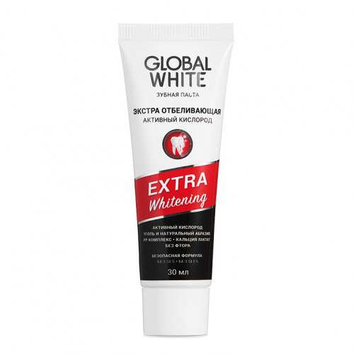 Global White Отбеливающая зубная паста Extra Whitening, 30 мл (Global White, Отбеливание)