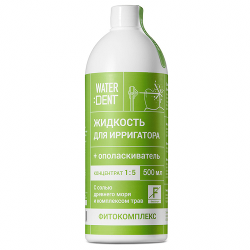 Global White Жидкость для ирригатора 2-в-1 "Фитокомплекс без фтора", 500 мл (Global White, Waterdent)