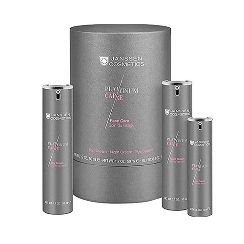 Janssen Набор Platinum Care Face Care Дневной крем 50 мл + Ночной крем 50 мл + Крем для глаз 15 мл (Janssen, Platinum Care)