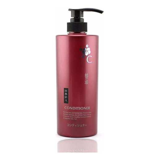 Kumano Cosmetics Кондиционер для сухих и сильно поврежденных волос Shiki-Oriori Камелия, 600 мл (Kumano Cosmetics, Кондиционеры для волос)