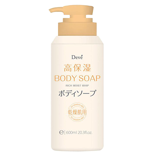 Kumano Cosmetics Жидкое мыло для тела увлажняющее Deve Rich Moist Whip Body Soap, 600 мл (Kumano Cosmetics, Жидкое мыло для тела)