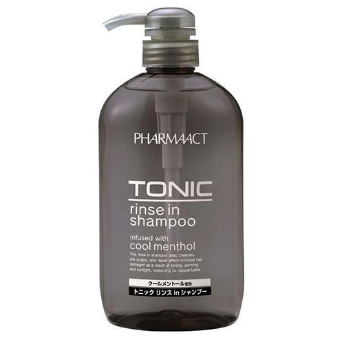Kumano Cosmetics Тонизирующий шампунь 2 в 1 для мужчин Pharmaact Tonic Rinse in Shampoo, 600 мл (Kumano Cosmetics, Шампуни для волос)