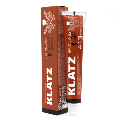 Klatz Зубная паста для мужчин Терпкий коньяк, 75 мл (Klatz, Brutal Only)