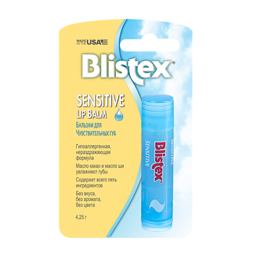 Blistex Бальзам для чувствительной кожи губ Sensitive, 4.25 г (Blistex, Уход за губами)