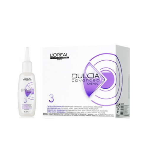 L'Oreal Professionnel DULCIA ADVANCED IONENE G: ЛОСЬОН ДЛЯ ОЧЕНЬ ЧУВСТВИТЕЛЬНЫХ ВОЛОС ДУЛЬСИЯ ЭДВАНСТ №3, 75МЛ (L'Oreal Professionnel, Долговременная завивка и разглаживание)