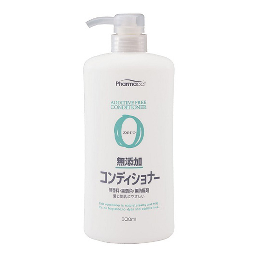 Kumano Cosmetics Кондиционер для чувствительной кожи головы на растительной основе Pharmaact Additive Free Conditioner Zero, 600 мл (Kumano Cosmetics, Кондиционеры для волос)