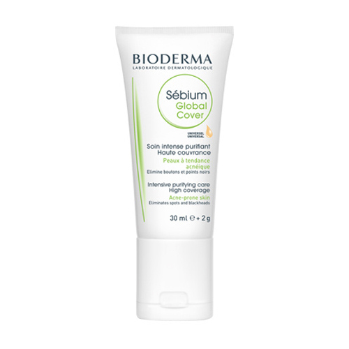 Bioderma Себиум Глобаль Cover Крем Оздоравливающий, маскирующий уход 30 мл + 2 г (Bioderma, Sebium (Bioderma, Sebium)