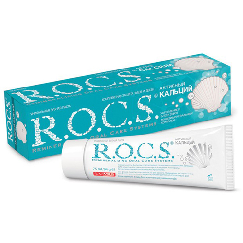 R.O.C.S Зубная паста Активный кальций, 94 г (R.O.C.S, Для Взрослых)