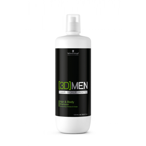 Schwarzkopf Professional Шампунь для волос и тела Hair&Body Shampoo, 1000 мл (Schwarzkopf Professional, [3D]MEN)
