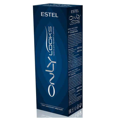 Estel Professional Краска для бровей и ресниц "ONLY looks", 603 иссиня-черная (Estel Professional, Only looks)