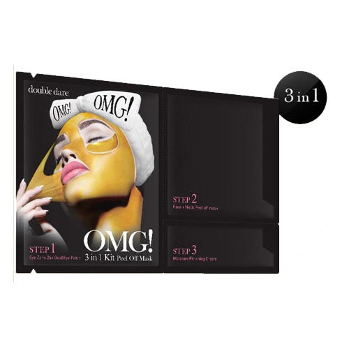 Double Dare OMG Peel Off Mask маска трехкомпонентная для обновления кожи лица 3 в 1, 1 шт. (Double Dare OMG, Double Dare)