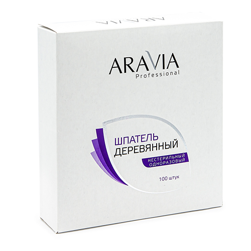 Aravia Professional Шпатели деревянные одноразовые, 100 шт. (Aravia Professional)