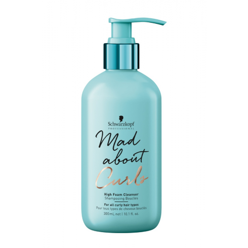 Schwarzkopf Professional Очищающий крем-шампунь для тонких, нормальных и жестких волос Mad About Curls High Foam Cleanser, 300 мл (Schwarzkopf Professional, Mad About)