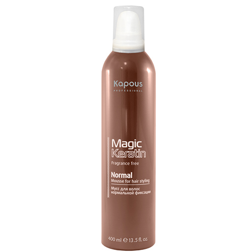 Kapous Professional Мусс для укладки волос нормальной фиксации с кератином, 400 мл (Kapous Professional, Magic Keratin)