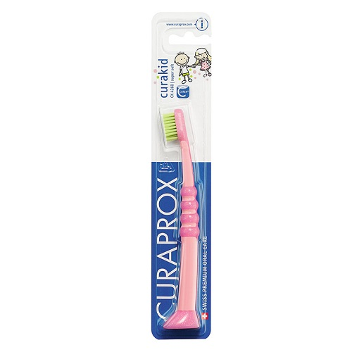 Curaprox Детская зубная щетка "Куракид" от 0 до 4 лет, с гумированной ручкой, 1 шт (Curaprox, Детская продукция)