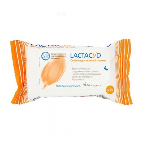 Lactacyd Салфетки влажные для интимной гигиены, 15 шт. (Lactacyd, Салфетки)