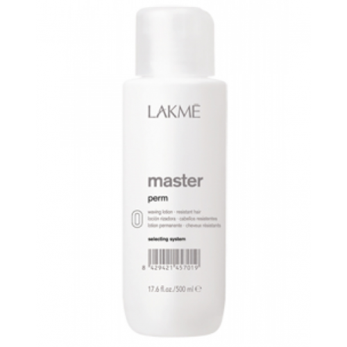 Lakme Master perm selecting system "0" Waving lotion Лосьон для натуральных и здоровых волос 500 мл (Lakme, Master)